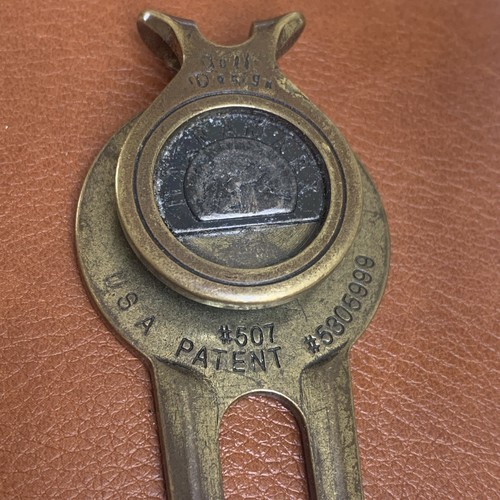 Golf Pitch Mark Repair Tool Magnamark US OPEN 2006 Winged Foot Money Clip RARE - Bild 9 von 16