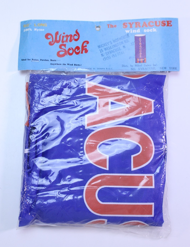 Syracuse VTG NOS New Wind Sock Flag 60" Long 1980's Kite Mickey's Hothouse Rare - Picture 5 of 14