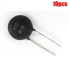 10Pcs Inrush Curren Limiter Power Thermistors Ntc 8D-20 8Ohms 6Amp 20Mm Disk ip