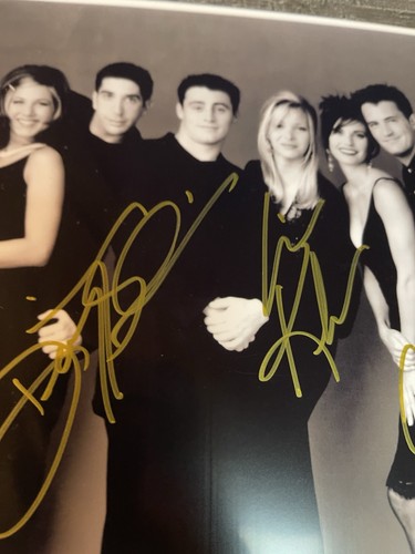 Foto firmada por Friends elenco 8x10 doble certificado de autenticidad Jennifer Aniston Cortney Cox serie de televisión - Imagen 5 de 7
