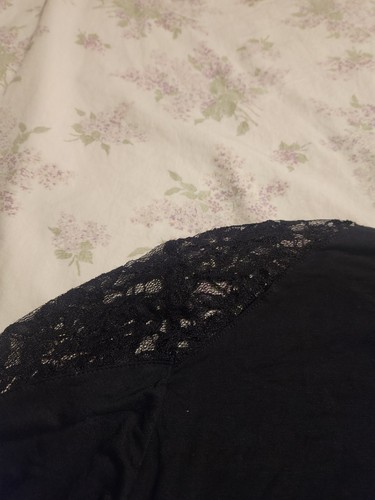 Damen Harley Davidson Schwarz Spitze Shirt Bling Bling Größe XL - Bild 4 von 8