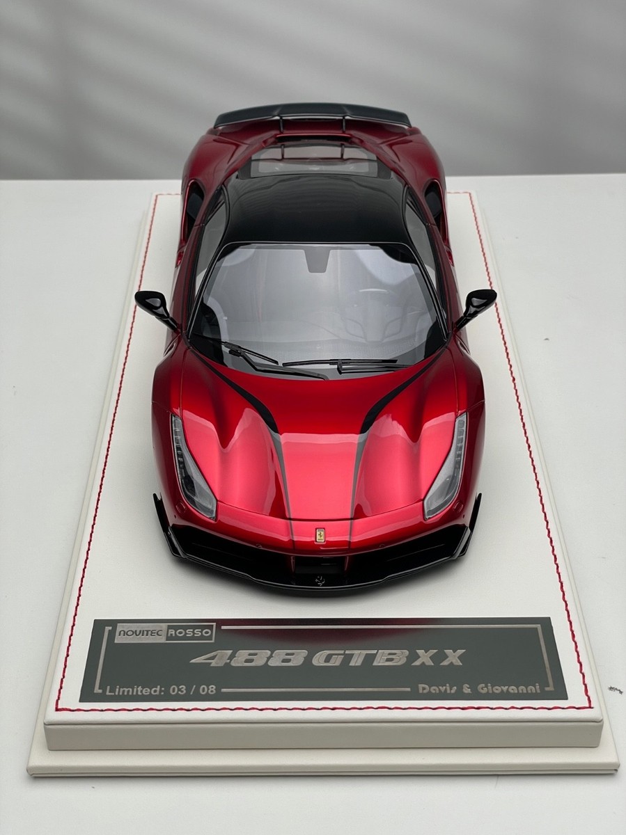 Ferrari 488 GTB XX NOVITEC (Candy Red) [Davis & Giovanni] 1/18