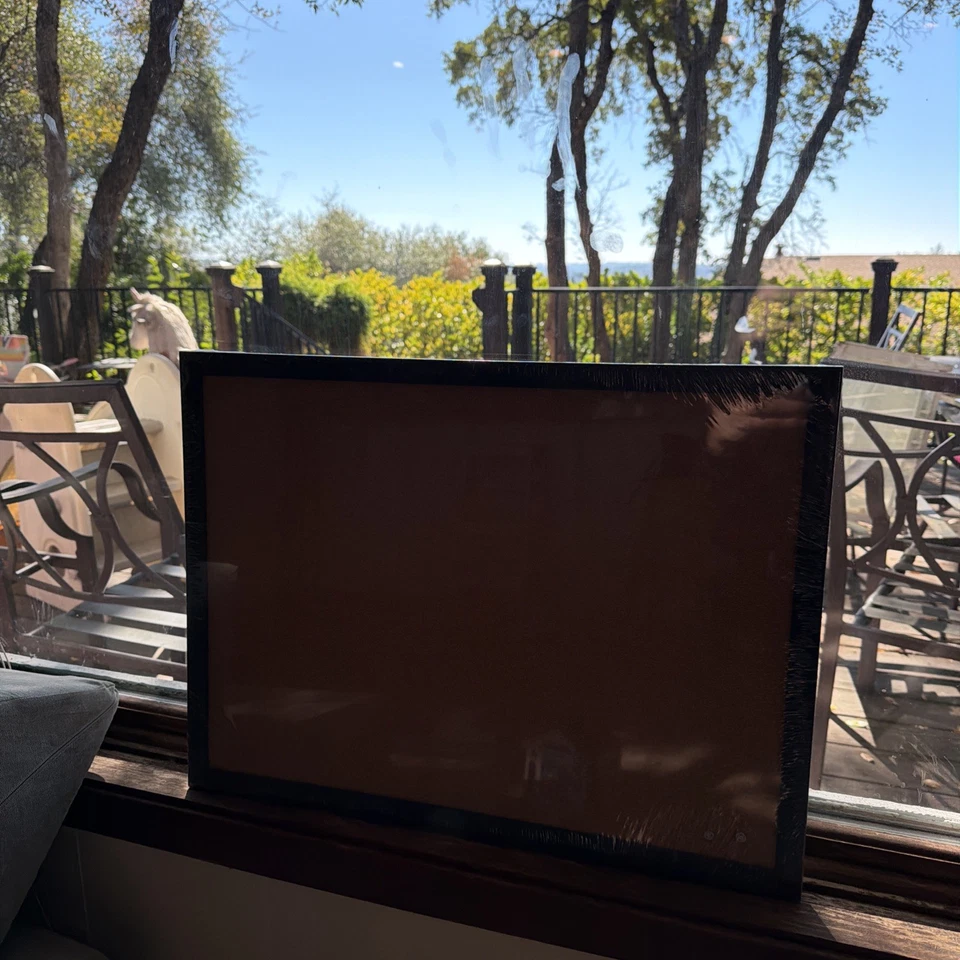 U Brands Cork Bulletin Board, 17" x 23", Self-Healing Cork, Black MDF Frame New - Image 2 of 4