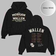 Morgan Wallen Merch I  m The Problem Tour North America 2025 Dateback Hoodie
