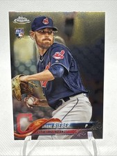 Shane Bieber 2018 Topps Chrome Update #HMT59 Rookie RC Guardians Blue Jays
