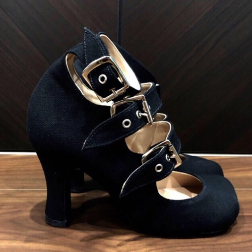 Scarpe punta animale 3 cinturini punta gatto Vivienne Westwood moda donna design carino UK - Foto 10 di 24