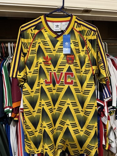 Adidas Arsenal 1991-1993 Bruised Away Shirt (2019 Originals Replica, Large)