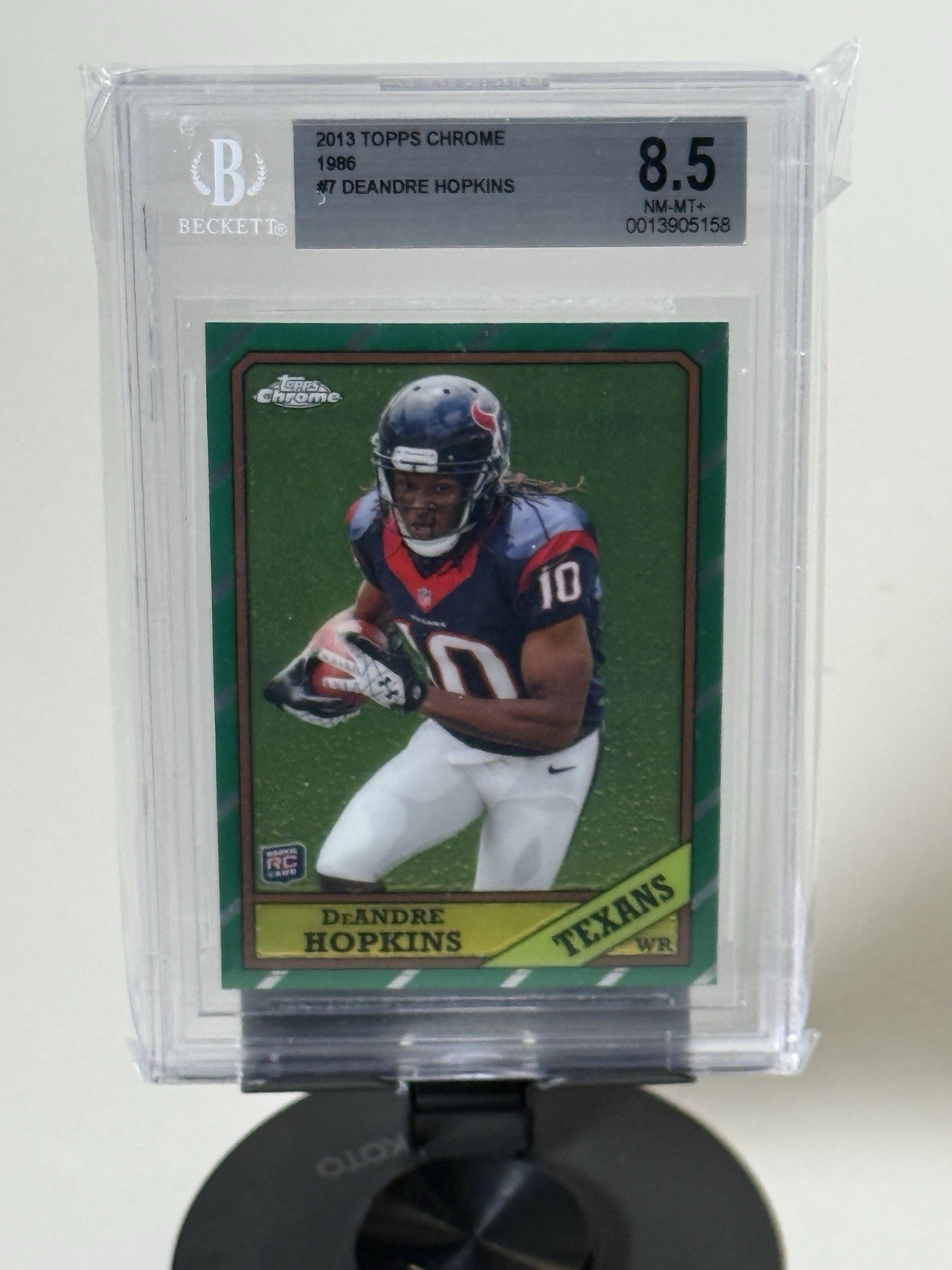 DeAndre Hopkins Topps Chrome 1986 Insert #7 Refractor