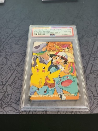 Pokemon: Ash's Pokemon #191 Carddass Vending Series 5 Japan 1999 Bandai - PSA 8 - Picture 3 of 24