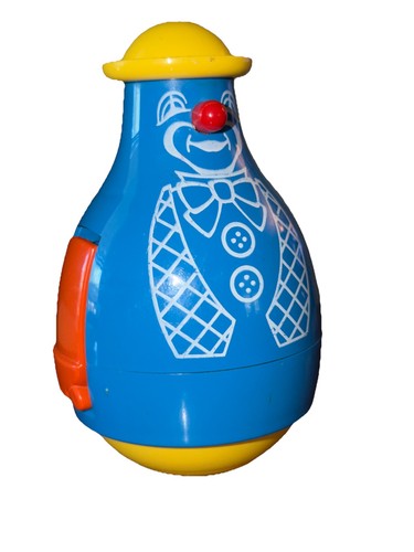 Vintage W Germany Roly-Poly Clown Spielzeug Wackelspielzeug Weeble Wackel- oder Kipppuppe - Bild 1 von 4
