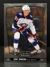 2024-25 O-Pee-Chee Platinum Base Kent Johnson Columbus Blue Jackets #108
