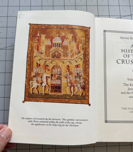 History of the Crusades V2 Kingdom of Jerusalem Steven Runciman Folio Society - Imagen 8 de 9