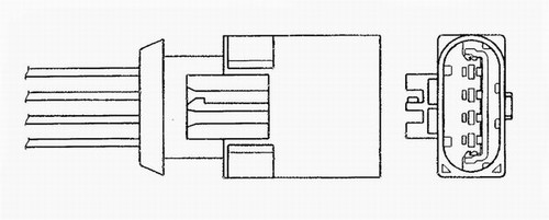 0376 LAMBDA OXYGEN O2 SENSOR RIGHT LEFT NGK FOR MG MGF,MG TF,MG ZS,EXPRESS,MG ZR - Picture 3 of 6
