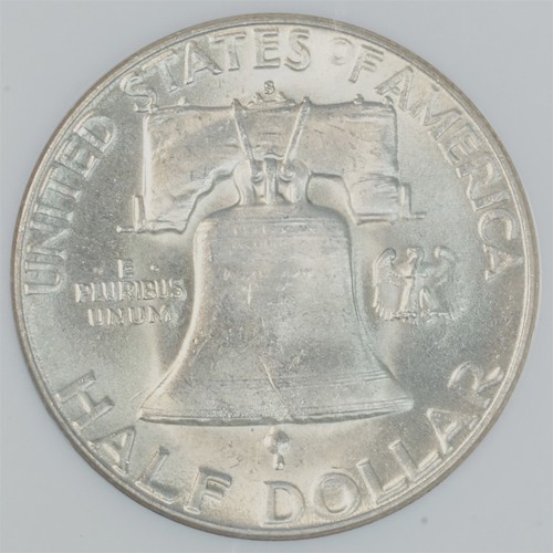 1952 S Franklin Silver Half Dollar MS 64 NGC 50C US COIN - Picture 4 of 4
