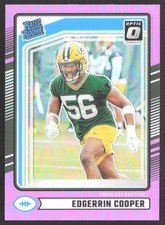 Edgerrin Cooper 2024 Donruss Optic Rated Rookies Preview Pink #325 RC Green Bay