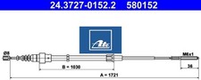 Ate 24.3727-0152.2 Seilzug für Feststellbremse Handbremsseil Bremsseil für VW 