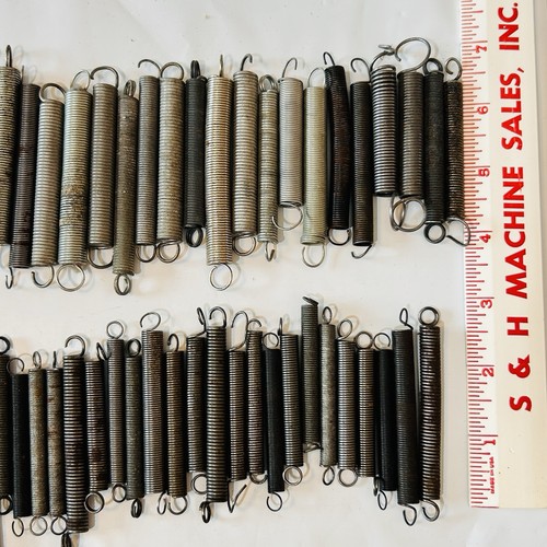 Posten 70 gebrauchte Vintage Verlängerungsfedern ca. 2-3" Doppelschlaufe Hakenenden - Bild 3 von 11