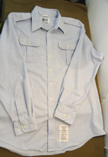 AIR FORCE USAF SHIRT MENS LONG SLEEVE UNIFORM DRESS BLUE 18 1/2 x 36/37