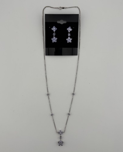 Set aus Halskette & Ohrringen 10 Karat Weißgold & Tansanit - Bild 24 von 24