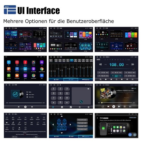 Android 14 Carplay Autoradio GPS Für Opel Astra H Corsa C Meriva Zafira B Kamera - Bild 9 von 10