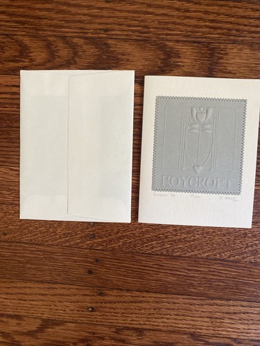 Roycroft Artisan Betsy Veness  Original Embossment Stitched 1985  87/150 Ex - Picture 7 of 13