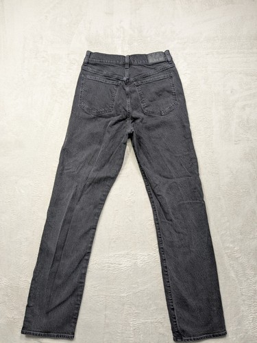 Jeans denim Madewell donna anni '90 dritto nero vita alta W27 T (alto) - Foto 6 di 10