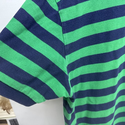 Polo Ralph Lauren Short Sleeve Blue/Green Striped Shirt Men's XL Golf Casual - Picture 8 of 9