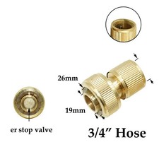 Brass Tap Connector Adaptor Universal Garden Water Fit Hose Pipe Tap Female Male
