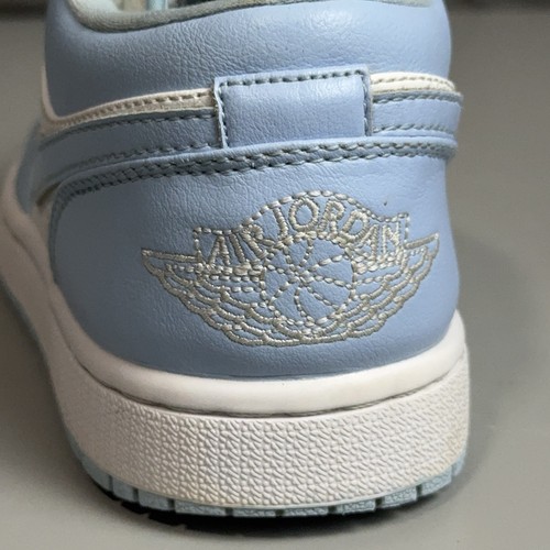 Nike Jordan 1 Low Aluminum Ice Blue White Sky University Women Sz 5.5 - Picture 18 of 23