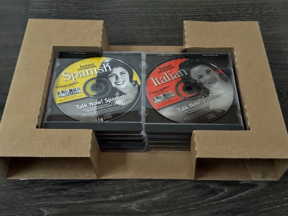 Instant Immersion Language Lab 8 CD Set PC/Mac French Italian German Spanish EXC - Image 4 of 4