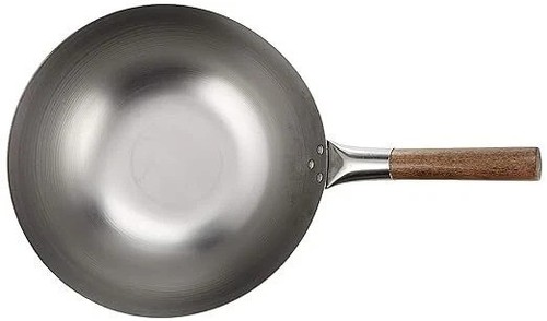 Chinese Wok Carbon Steel Flat/Round Base Stir Fry Oriental Catering 11''/12/13'' - Picture 14 of 15