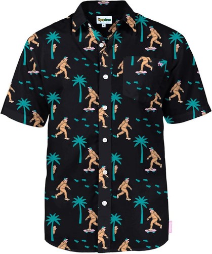 MENS POLLY WANNA CAPTAIN HAWAIIAN SHIRT Funky Beach Shirt for Men_