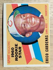 1960 Topps #119 Chico Cardenas RS RC (EX)