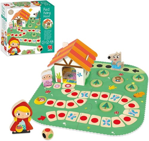 Goula Little Red Riding Hood - Kids Board Games, Cooperative Game - Beat the Wol - Picture 2 of 10