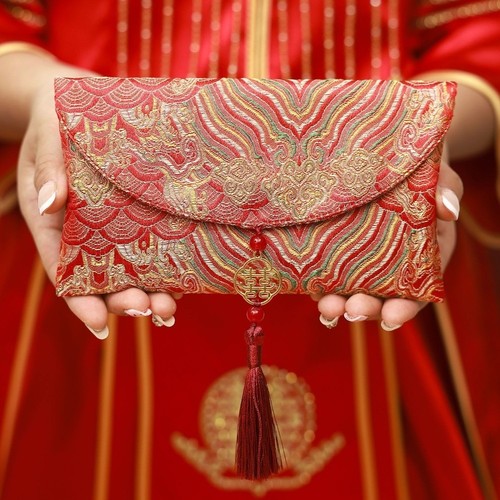 Traditional Wedding Hongbao Gift Wrapping Bag - Picture 14 of 18