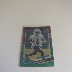 JOSH DOWNS RC 2023 Panini Donruss RED & GREEN OPTIC PREVIEW RATED ROOKIE #345