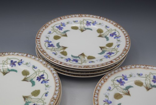 HAVILAND LIMOGES IMPERATRICE EUGENIE PORCELAIN 8 BREAD AND BUTTER PLATES 6 3/8 - Picture 12 of 14
