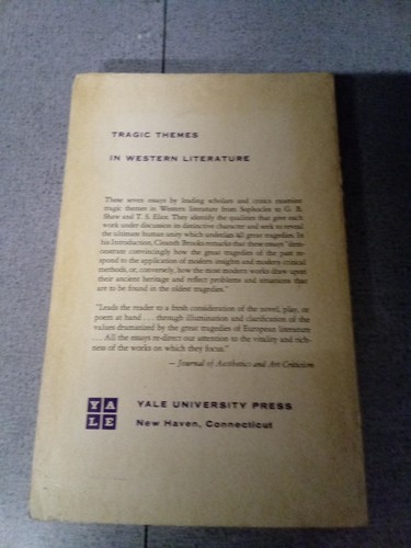 Tragic Themes in Western Literature Seven Essays by Cleanth Brooks PB - Picture 2 of 10