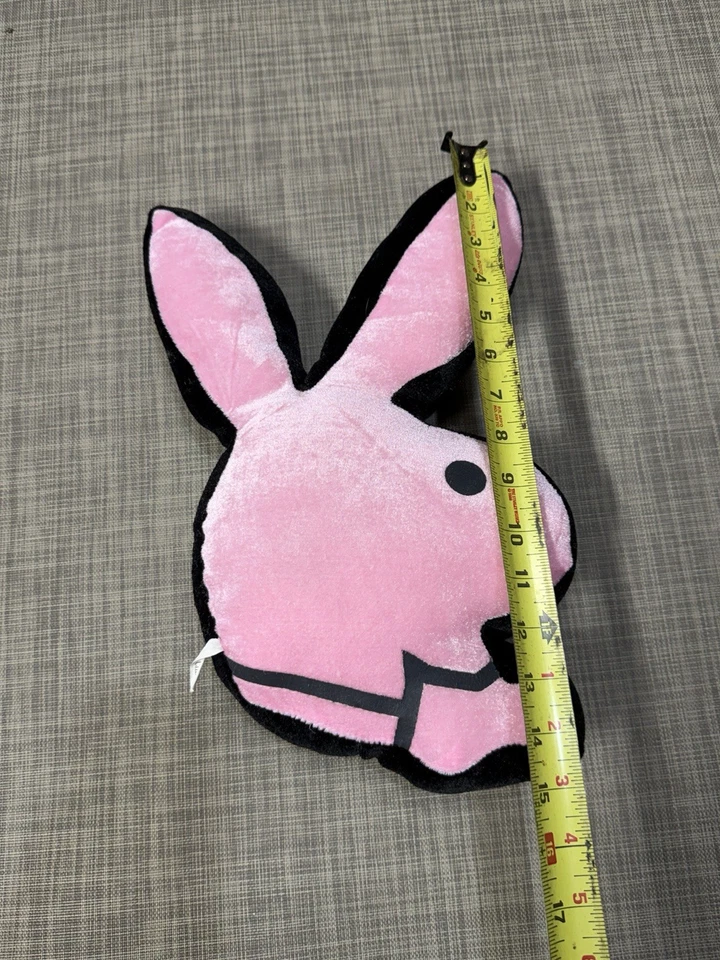 Linda almohada de felpa Play Boy rosa Y2K 15 pulgadas años 2000 Foto 4 de 4