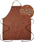 Premium Adjustable Waterproof Aprons for Women with Polycotton Brown Ginkgo