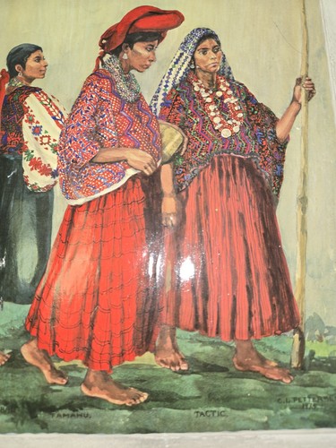 Guatemala Guatemalteca Damas Estampado Enmarcado C L Pettersen Vestido Étnico Táctico - Imagen 6 de 10