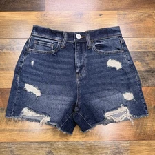 So Boyfriend Shorts 90s Womens 3 / 26W Super High Rise Stretch New 