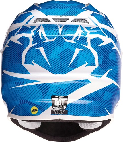 F.I. Agroid Camo Blue White MIPS Helmet MD Moose 0110-7768 - Picture 2 of 5