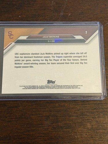 2025 Bowman U Now Basketball March Madness Juju Watkins Net Foil Parallel - Picture 4 of 6