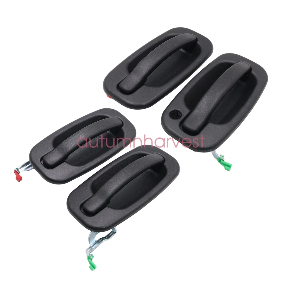 Juego de manijas de puerta delanteras y traseras para Chevrolet Silverado/Avalanche 1500 00-06 Foto 2 de 4