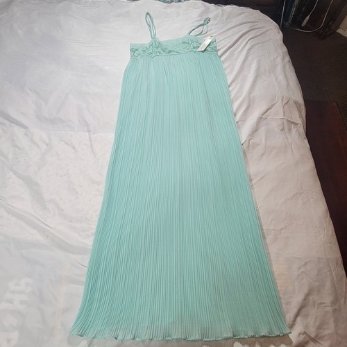 Vintage Peignoir Set Medium transparenter Morgenmantel & Nachthemd rosa Puleo meerschaumgrün neu mit Etikett - Bild 13 von 19