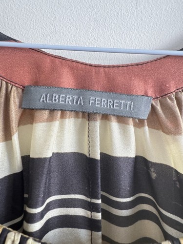 £1200 Auth Alberta Ferretti Silk Maxi Dress, ASO Runway/Advertising, Barely Worn - Picture 13 of 24