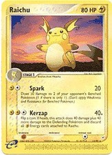 EX Aqua vs Magma 13/95 Raichu Pokemon Card