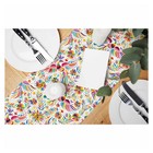 Table Runner Colorful Mexican Birds and Flowers Ornate Ethnic,Cotton Linen Ta...