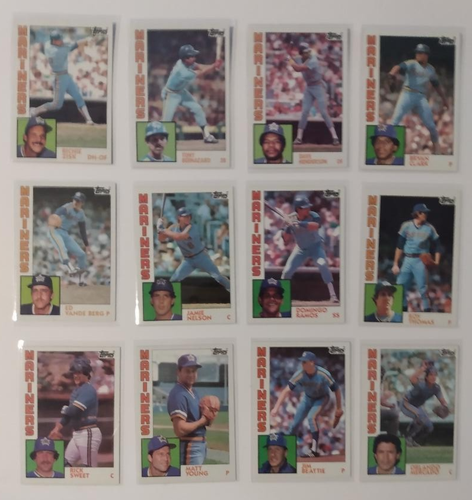 1984 Topps Seattle Mariners Team Set (28 Cards), Factory Fresh Near Mint!